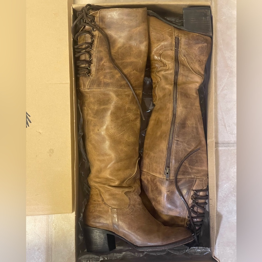 Freebird Leather Boots FB Rolls size 9